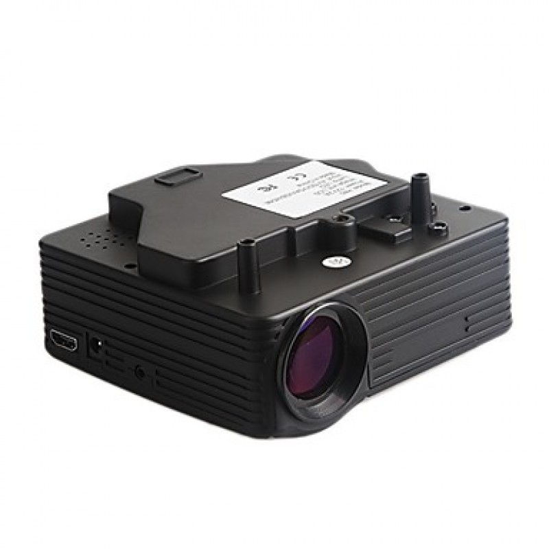 Mini HD Home LED Projector 640x480 with VGA USB SD HDMI Input  