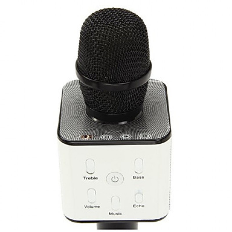 Original Q7 Magic Karaoke Microphone Phone KTV Player Wireless Condenser Bluetooth MIC Speaker Record Music For Android