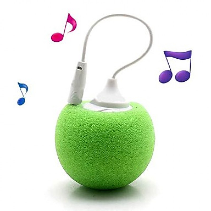 Soft Ball 3.5mm Plug Mini Audio Dock Speaker for iPhon iPod PC And Mobile Phone(Assorted Colors)  