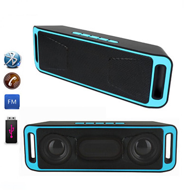 Portable Wireless Speaker Bluetooth 4.0 Stereo Subwoofer TF USB FM Radio Built-in Mic Dual Speaker Bass Sound Speakers