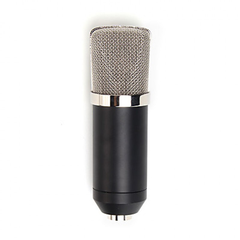 2017 New Useful hot wired high quality stereo condenser microphone with holder clip for chatting karaoke portable PC