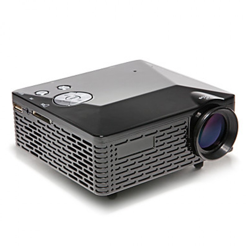 Mini HD Home Super Bright LED Technology Projector 500LM , PC Laptop VGA USB SD HDMI  