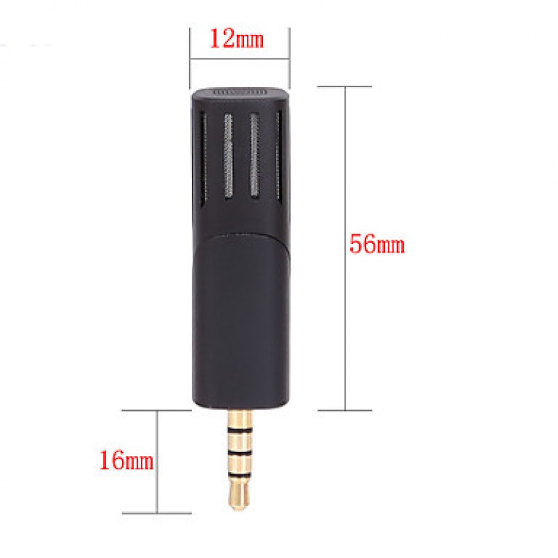 Professional Mic Super small size rotatable R1 Mini Condenser Microphone Mobile Phone Microphone Record for talk recording