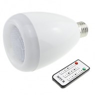 Bluetooth 3.0 Speaker E27 Base RGB 9W LED Bulb Mus...