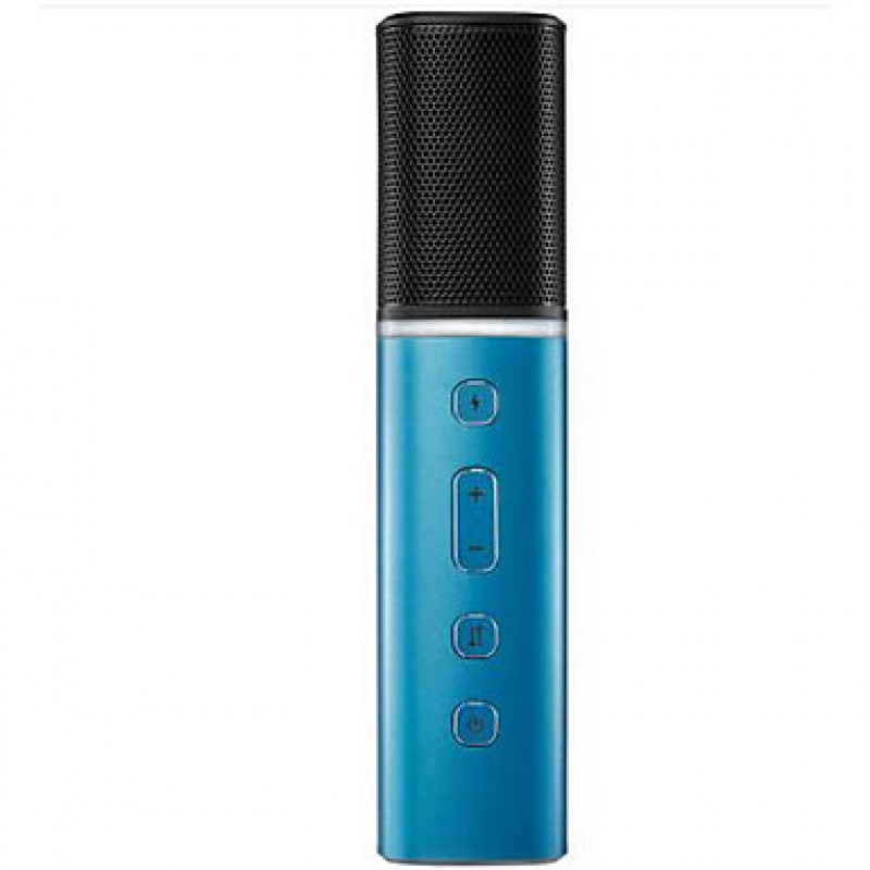  AQUA Wired Karaoke Microphone 3.5mm Blue For Cellphone
