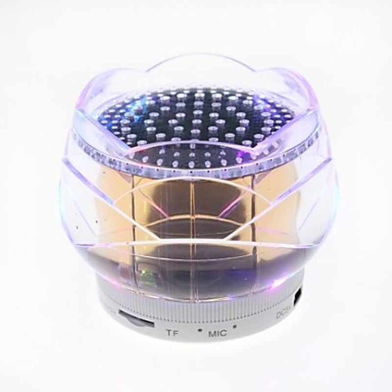 LED Mini Bluetooth Speaker with Mic/TF Card Port  /Mp3/Mp4/ iPhone (RGB)(Assorted Color)  