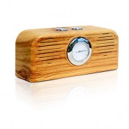 Wood Grain Retro Watch Bluetooth Speaker Fashion D...
