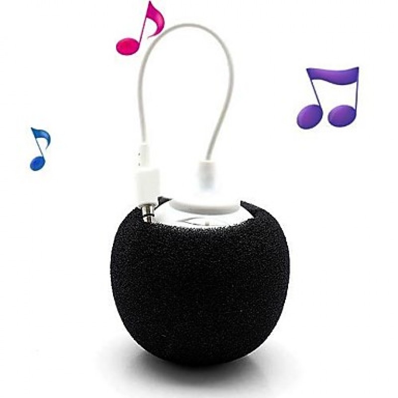 Soft Ball 3.5mm Plug Mini Audio Dock Speaker for iPhon iPod PC And Mobile Phone(Assorted Colors)  