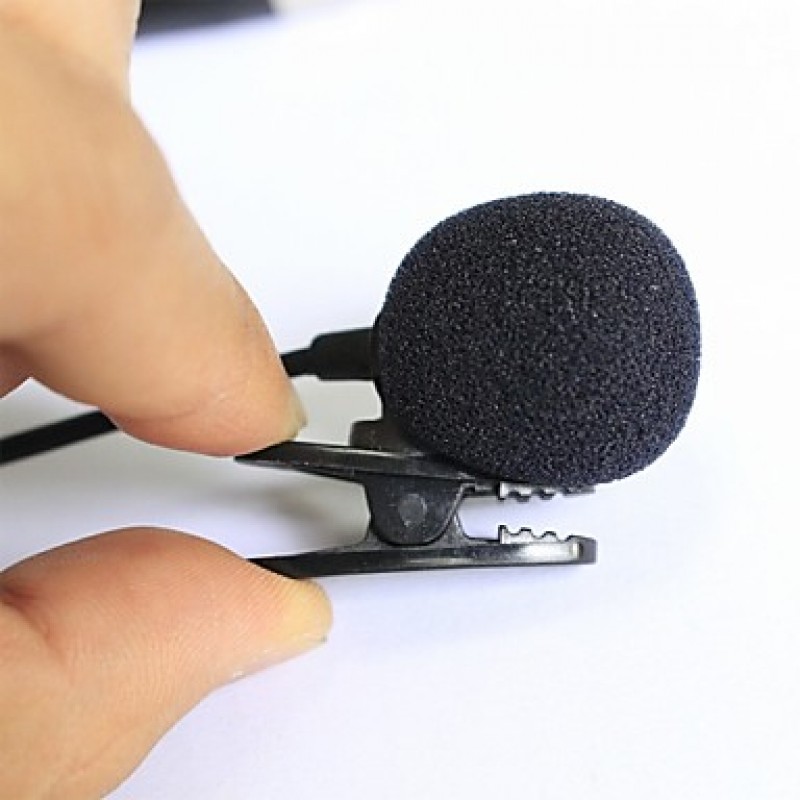 Top Quality Cardioid Lapel Tie Clip-on Lavalier Condenser Microphone XLR 3PIN