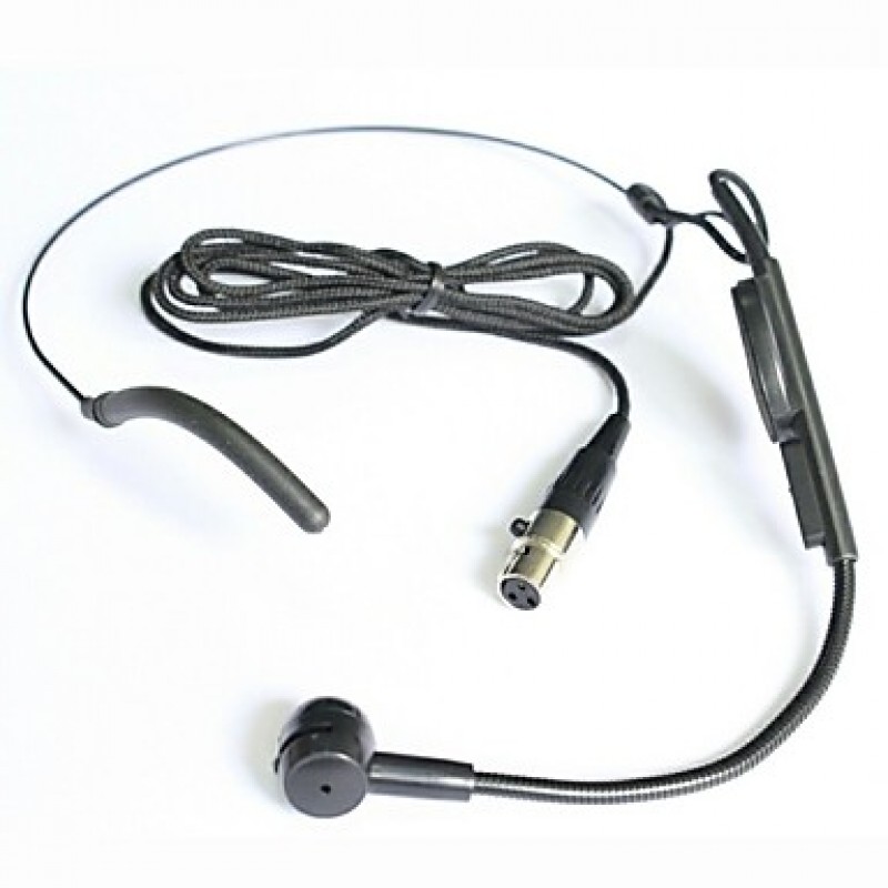 Top Quality Cardioid Condenser Headworn Headset Microphone with Flexible Wired Boom XLR Connector