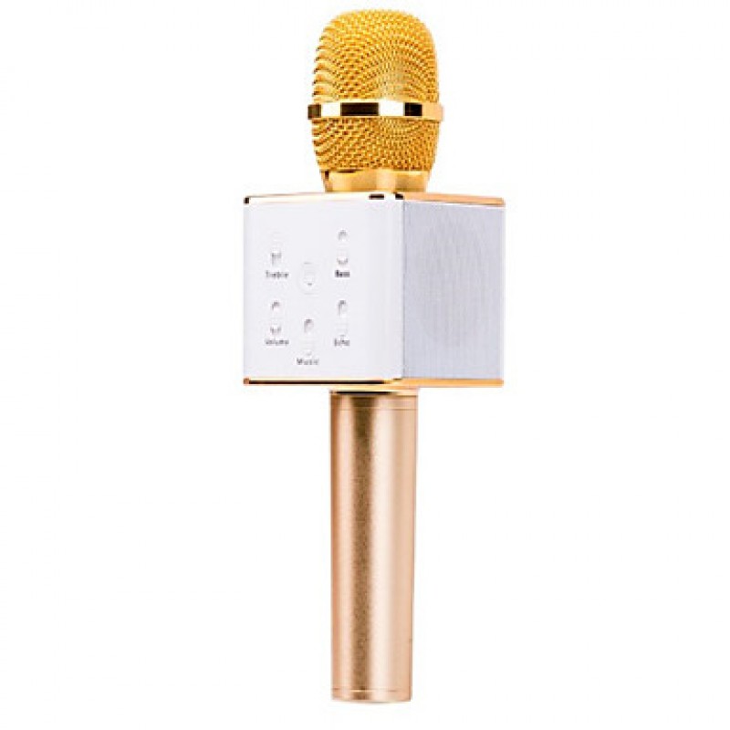 Original Q7 Magic Karaoke Microphone Phone KTV Player Wireless Condenser Bluetooth MIC Speaker Record Music For Android