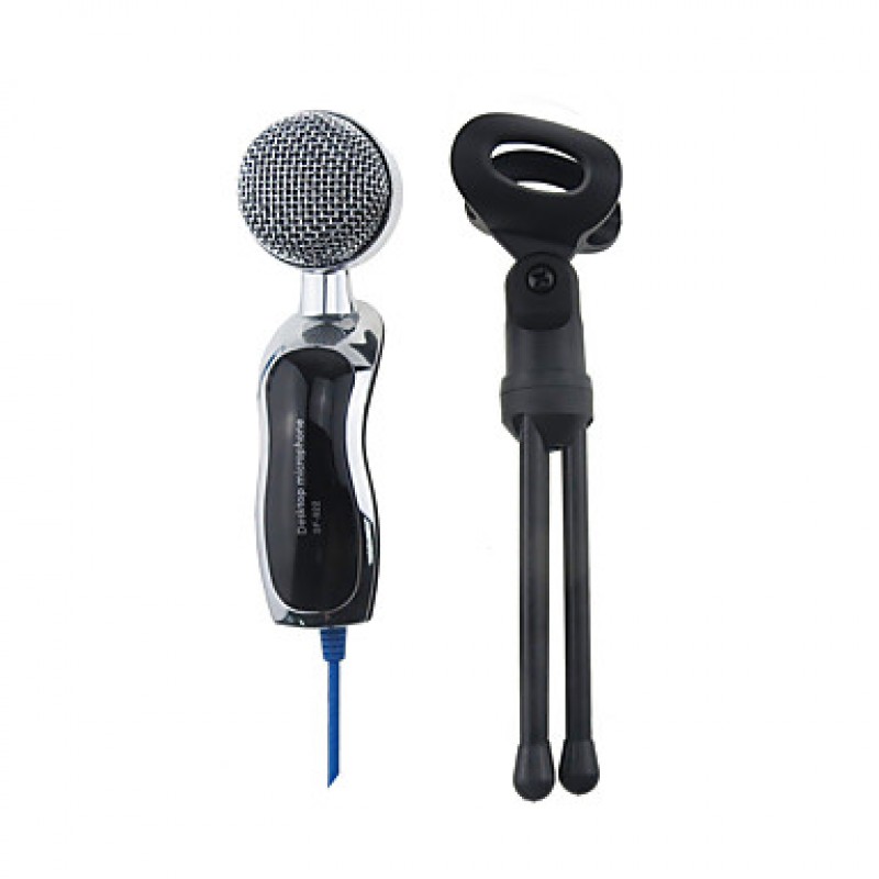 2017 New USB Useful hot wired high quality stereo condenser microphone with holder clip for chatting karaoke portable PC