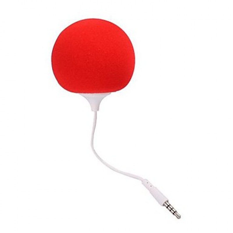 Soft Ball 3.5mm Plug Mini Audio Dock Speaker for iPhon iPod PC And Mobile Phone(Assorted Colors)  