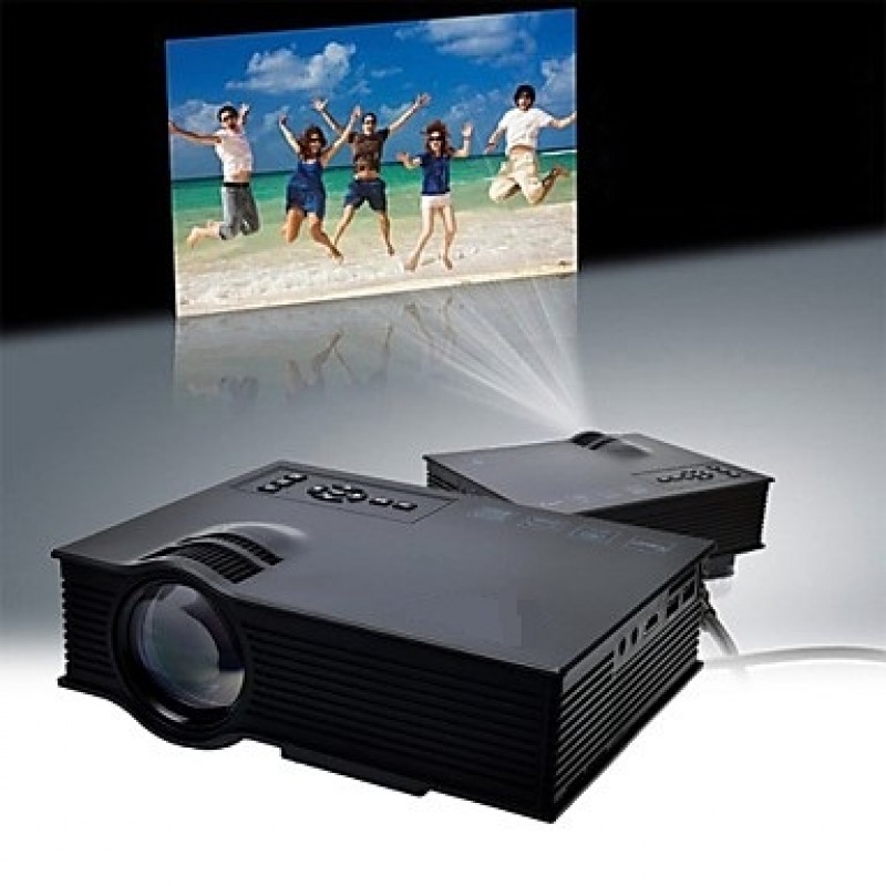  Newest Mini Led Projector Home Theater Portable Lcd Projector HD 1080p with Wifi 2.4G Wireless Screen Push UC46  