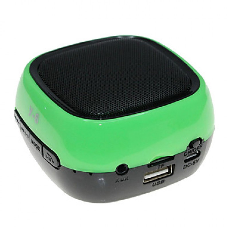 Y-6 MiNi Bluetooth Speaker Micro SD Mic USB AUX FM Portable Handfree for iPhone Samsung and Other Cellphone  