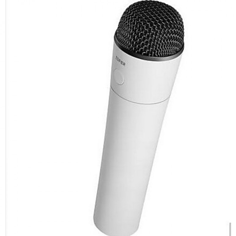 MU500 Wireless Karaoke Microphone USB White For Cellphone