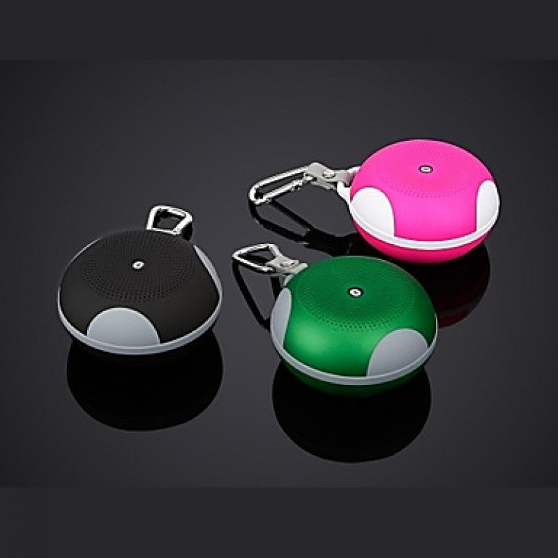 BTS-06 Super Mini Portable Hands-free Bluetooth Wireless Speaker with Metal Buckle Support TF Card  