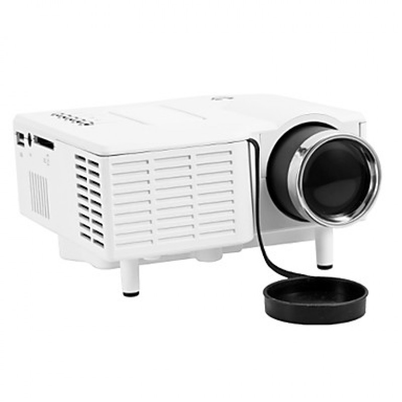 Mini LED Projector 400Lumen 320x240 with VGA USB SD HDMI  