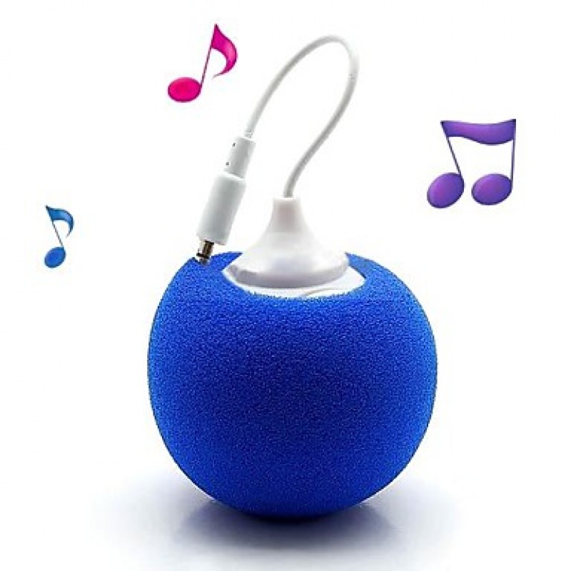 Soft Ball 3.5mm Plug Mini Audio Dock Speaker for iPhon iPod PC And Mobile Phone(Assorted Colors)  