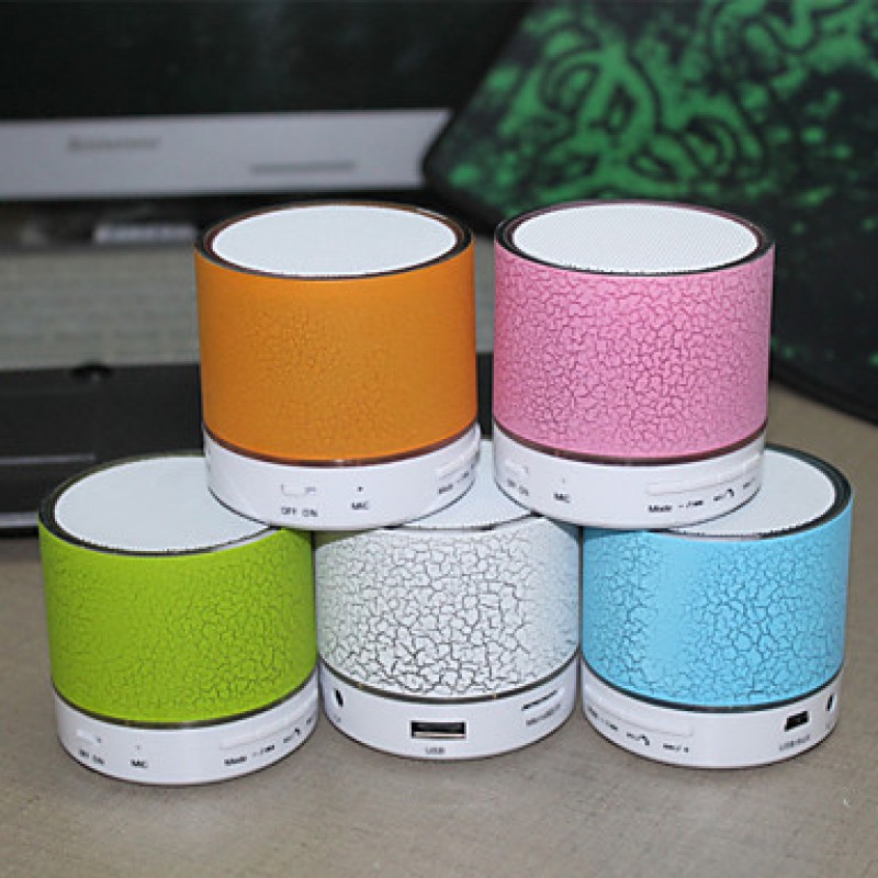 LED MiNi Bluetooth Speaker Micro SD Mic USB AUX Po...