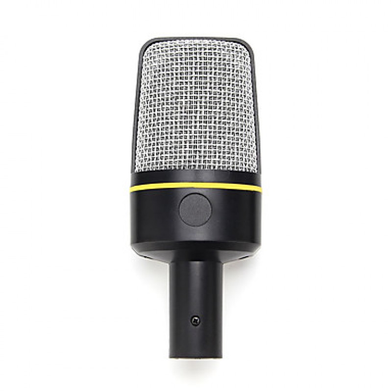 2017 New Useful hot wired high quality stereo condenser microphone with holder clip for chatting karaoke portable PC