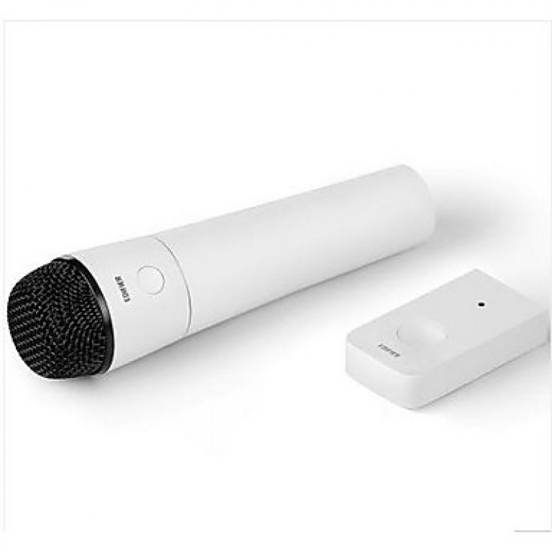 MU500 Wireless Karaoke Microphone USB White For Cellphone