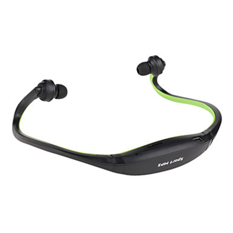 Wireless Sport MP3 Music Player Headphone Support TF + FM Radio