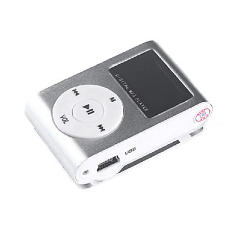 1.2 Inch OLED TF Card Reader MP3 Music Player with Clip