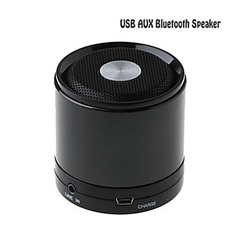 Mini Speaker Portable Bluetooth Wireless Speaker Stereo LINE IN Black Sound Box Music Player   