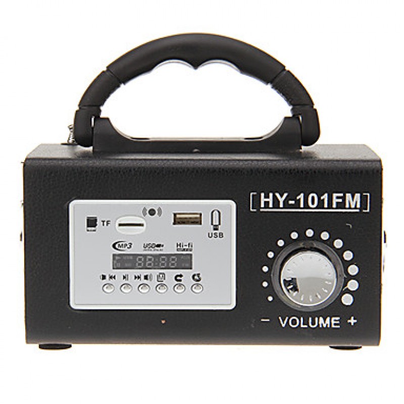 Patent Portable Mini Wooden Speaker Support SD MMC Card with FM Radio (HY-101FM)  