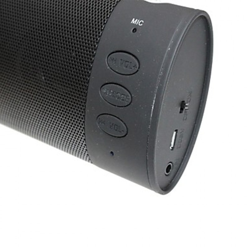 OJADE-X-BOSS Mini Portable Stereo Wireless Bluetooth Speaker for MIC/AUX - Black  