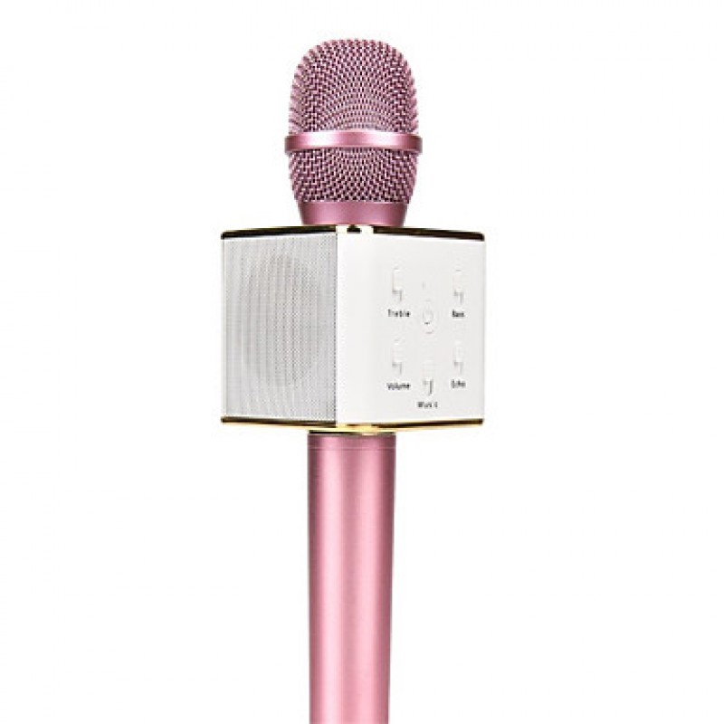 Original Q7 Magic Karaoke Microphone Phone KTV Player Wireless Condenser Bluetooth MIC Speaker Record Music For Android