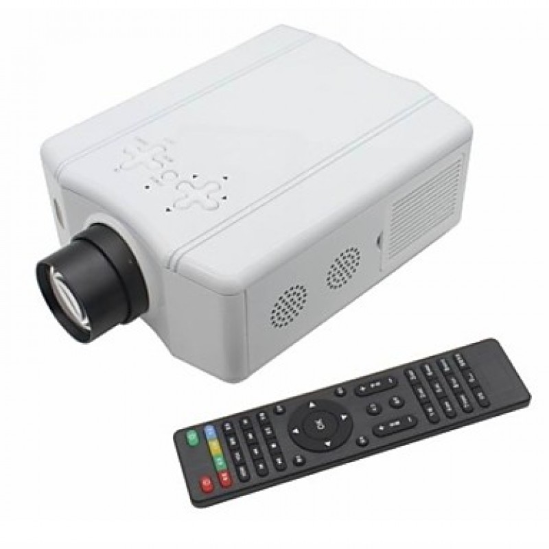 DS86 Portable Mini Mobile LED Projector 150 - Lumens 640 x 480 Resolution with AV / SV / YPRPB / VGA / HDMI / USB  