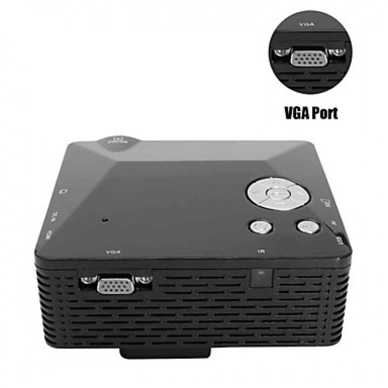 LP-6B Portable FHD 1080P LED Projector w/ HDMI, VAG, USB 2.0, AV, SD  