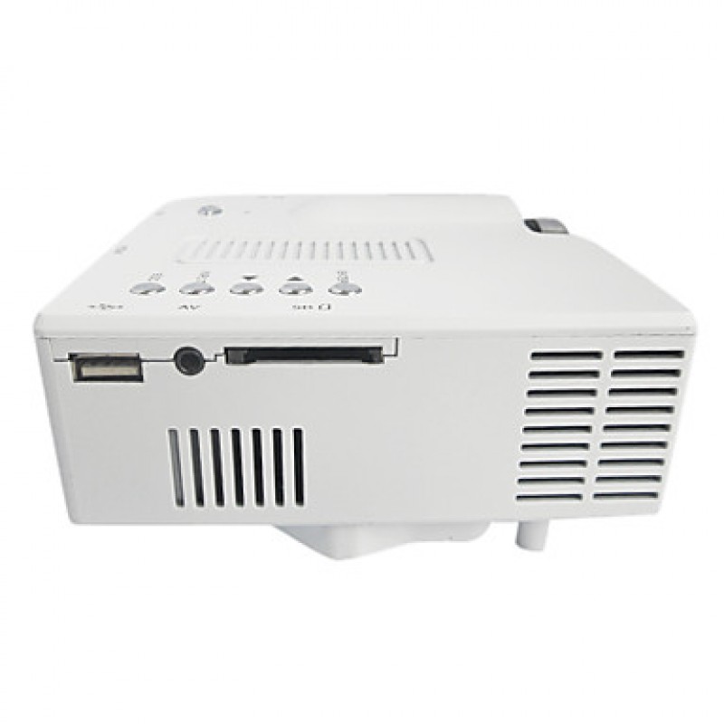 Mini LED Projector 400Lumens 320x240 with VGA USB SD HDMI  