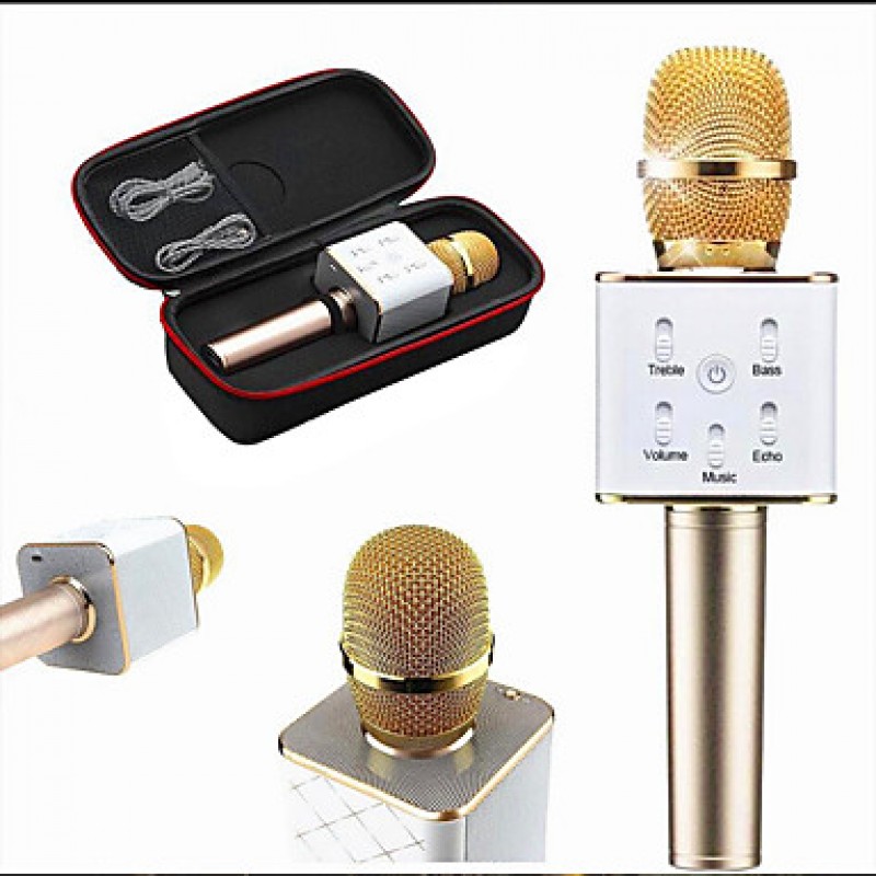 New Wireless Mini Microphone Karaoke Player Party Home KTV Singing Record Bluetooth Speaker for Android Smartphone