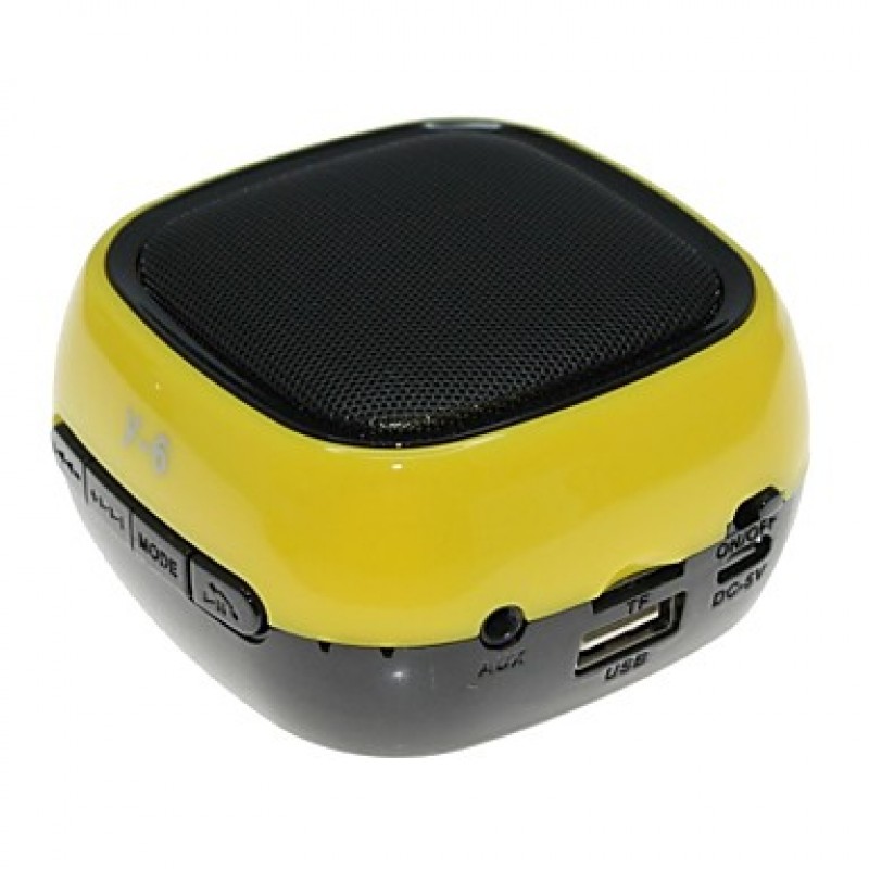 Y-6 MiNi Bluetooth Speaker Micro SD Mic USB AUX FM Portable Handfree for iPhone Samsung and Other Cellphone  