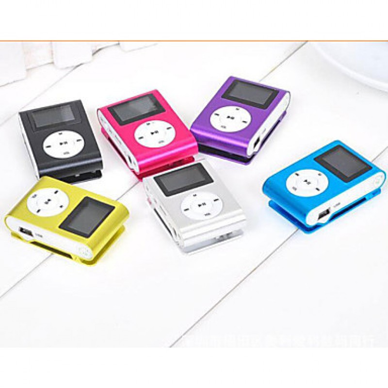 8G Mp3 Mini Lettore Clip USB LCD Screen Rechargeable Radio Player