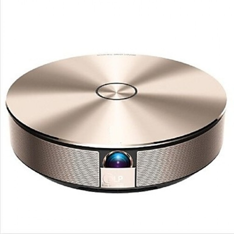 G1S 3D DLP Smart Home Theater Support 1080P 300' Hi-Fi Bluetooth Android 4.3 WIFI Projector Gold  