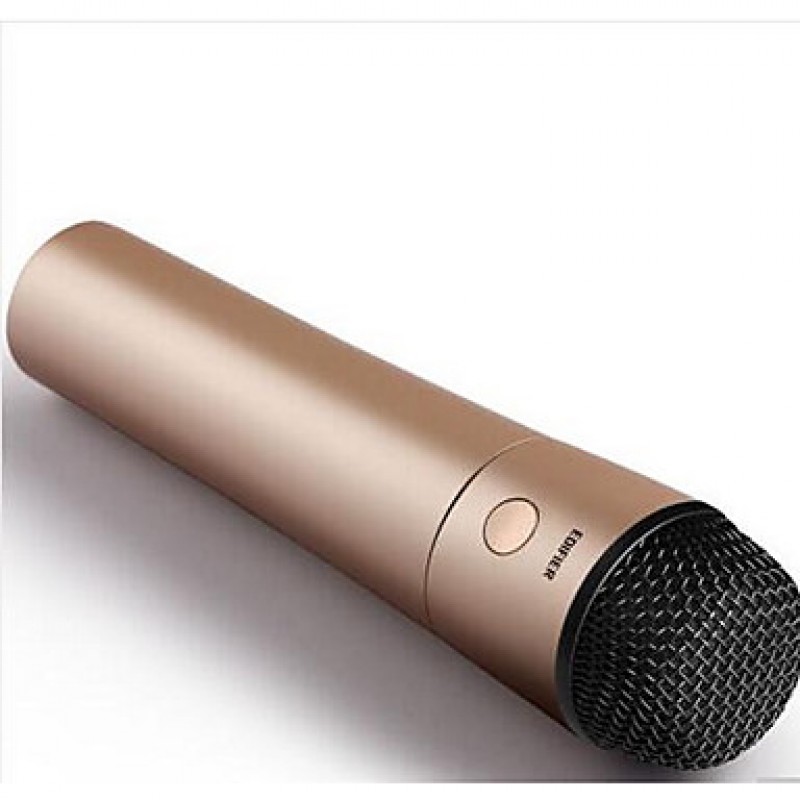 MF500car Wireless Karaoke Microphone 3.5mm Gold