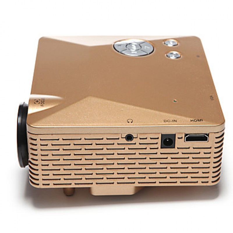 Mini HD Home Super Bright LED Technology Projector 500LM , PC Laptop VGA USB SD HDMI  