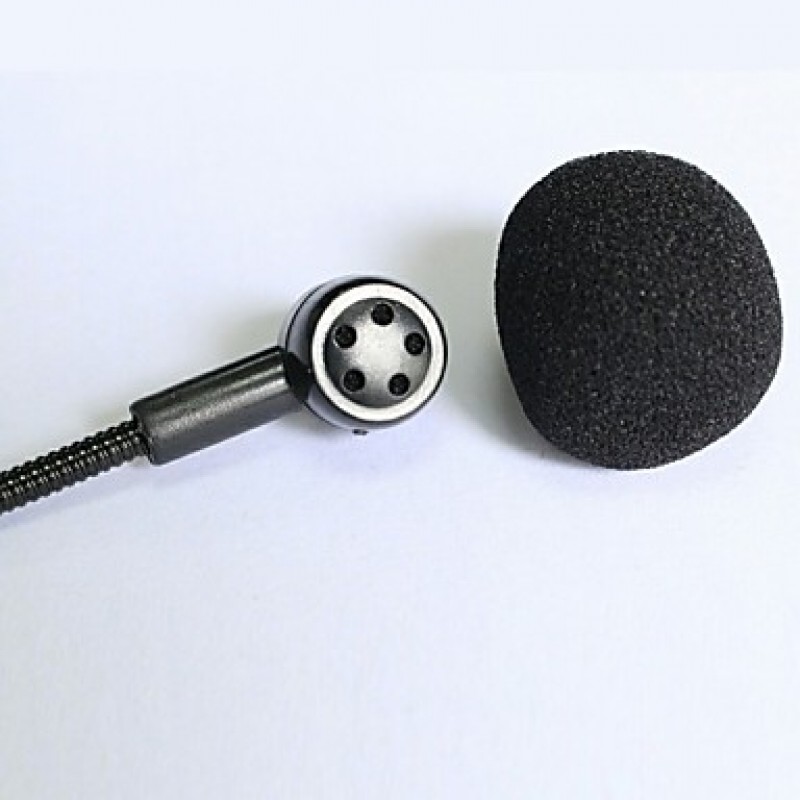 Top Quality Cardioid Condenser Headworn Headset Microphone with Flexible Wired Boom 1/8"(3.5mm) Plug