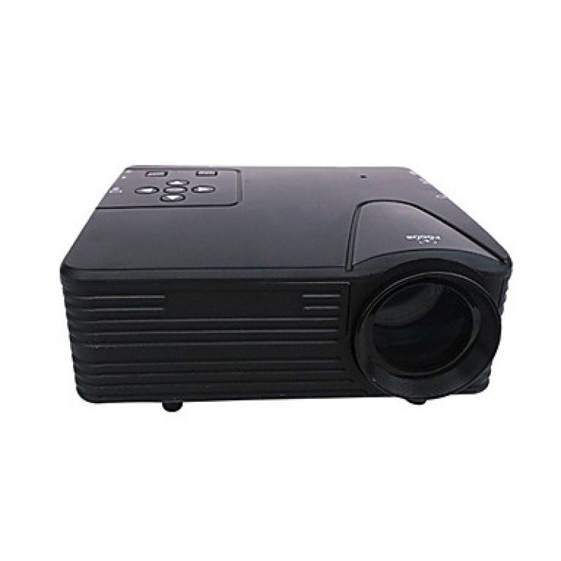 Mini HD Home LED Projector 640x480 with VGA USB SD HDMI Input  